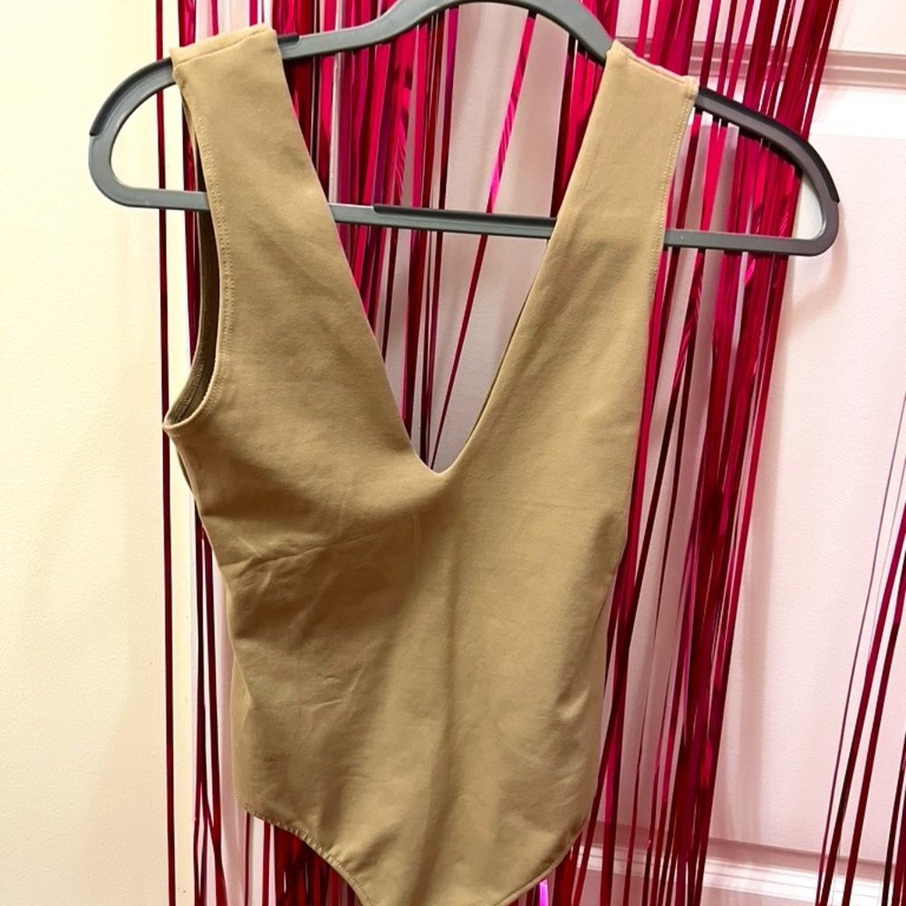 free people tan bodysuit